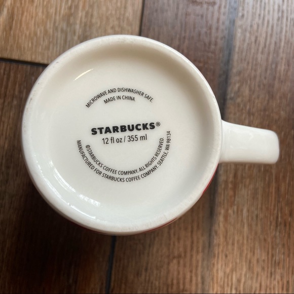 Starbucks Red and White Candy Cane 12 Ounce Mug - Picture 7 of 8